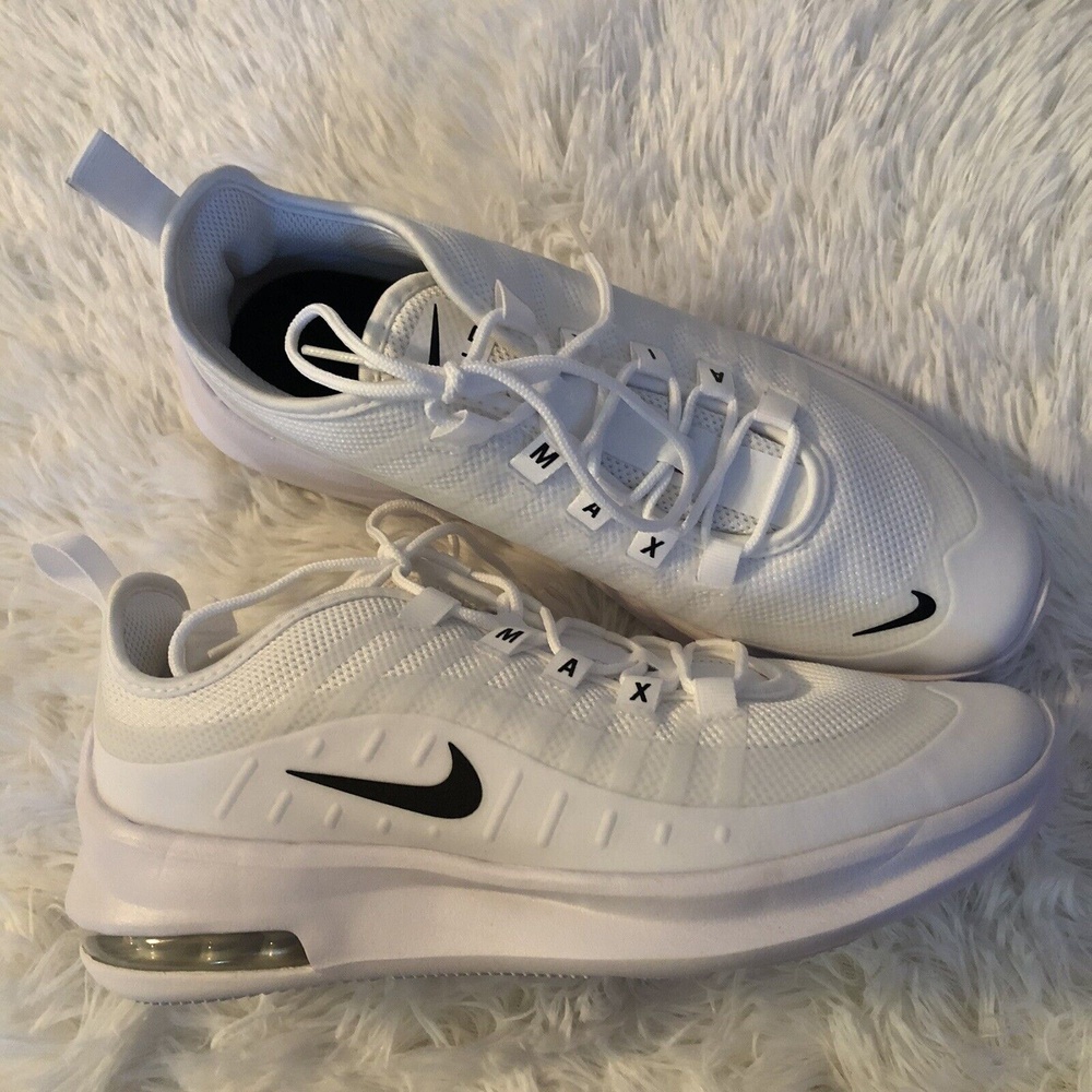 NIKE Air Max Axis Shoes Boys Size 5Y White Sneakers Running Gym Training New